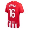 Camisola Atlético Madrid Molina 16 Homen Equipamento 1ª 23/24